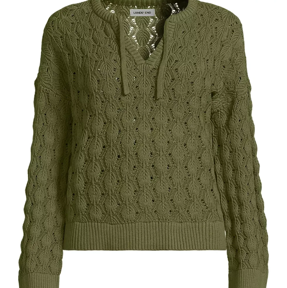 Women's Drifter Tie Notch Neck Sweater
