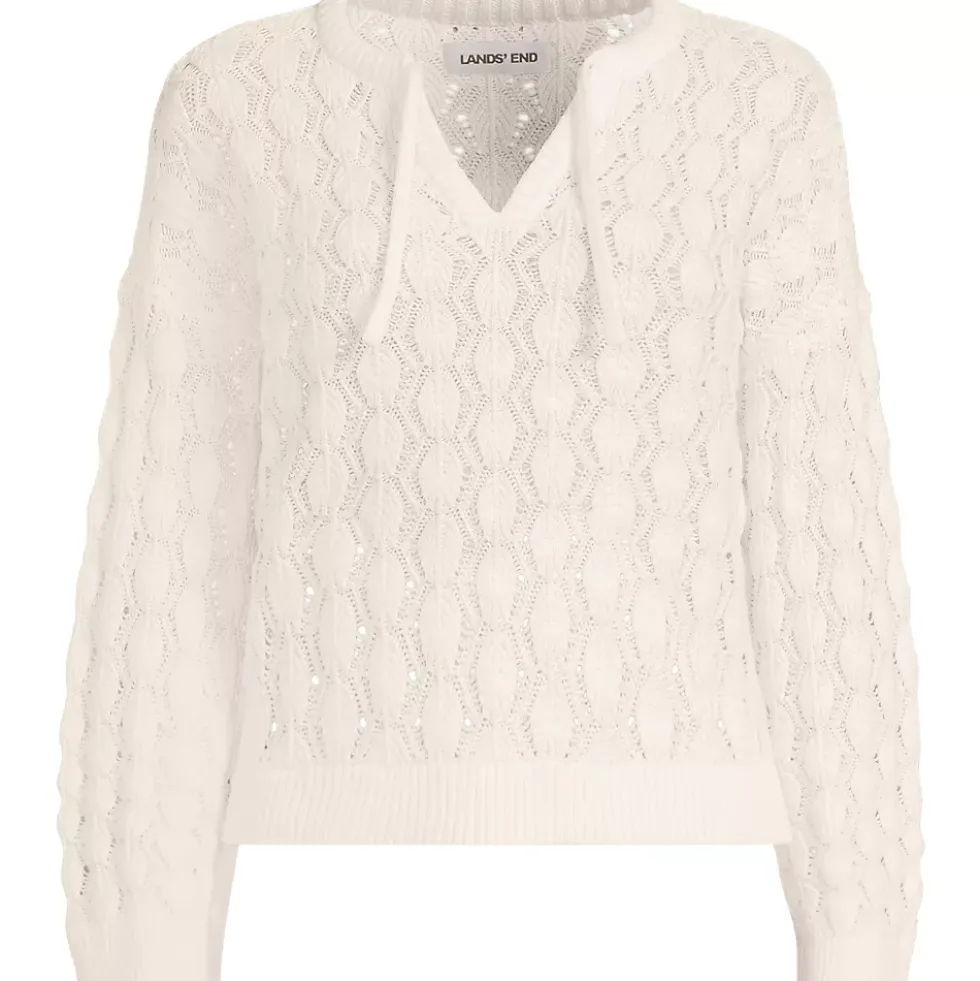 Women's Drifter Tie Notch Neck Sweater