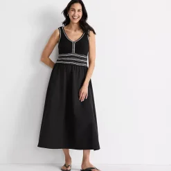 Women's Duet Vneck Sweater Dress