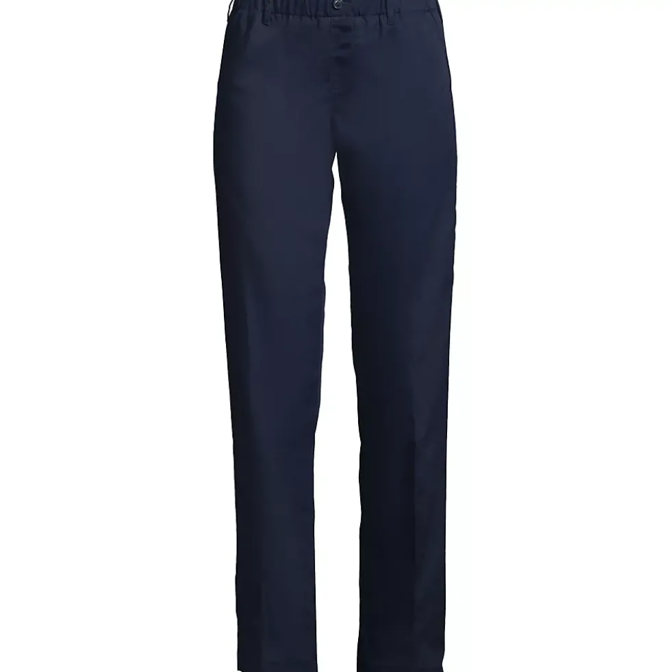Women's Elastic Waist Pull-On Chino Pants