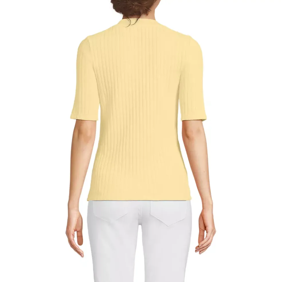 Women's Elbow Sleeve Coastal Rib Henley