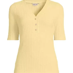 Women's Elbow Sleeve Coastal Rib Henley