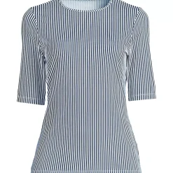 Women's Elbow Sleeve Crewneck Garden Tee- Sunshade UPF 50 Quick Dry