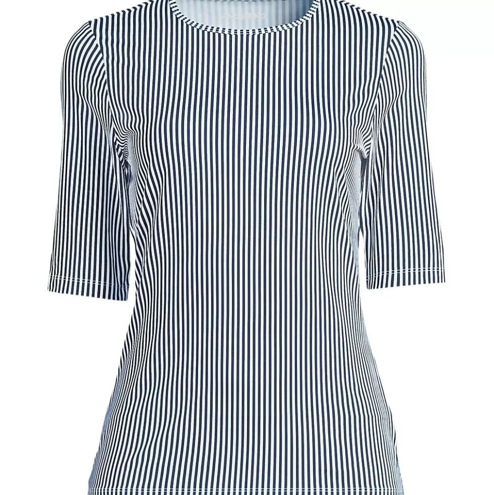 Women's Elbow Sleeve Crewneck Garden Tee- Sunshade UPF 50 Quick Dry