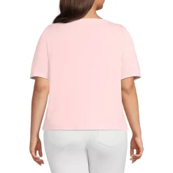 Women's Elbow Sleeve Supima Cotton Boatneck T-Shirt