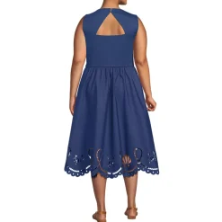 Women's Embroidered Duet Midi Dress