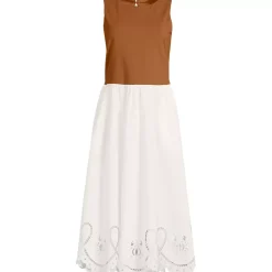 Women's Embroidered Duet Midi Dress