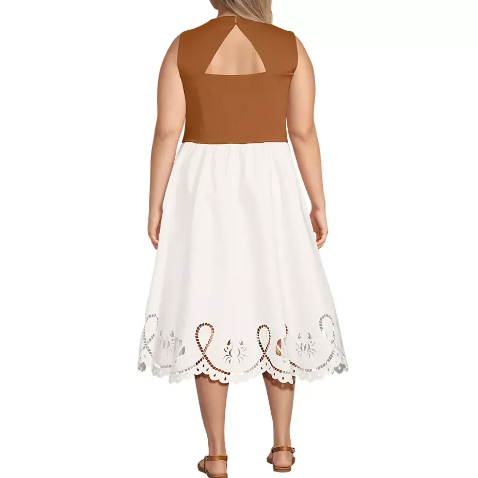 Women's Embroidered Duet Midi Dress