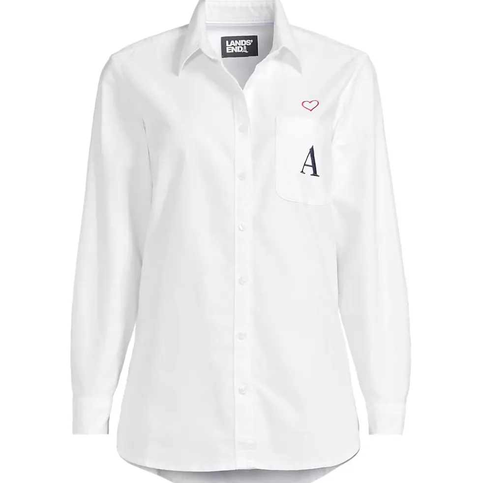 Women's Embroidered Oxford Shirt