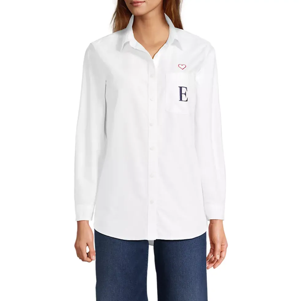 Women's Embroidered Oxford Shirt