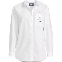 Women's Embroidered Oxford Shirt