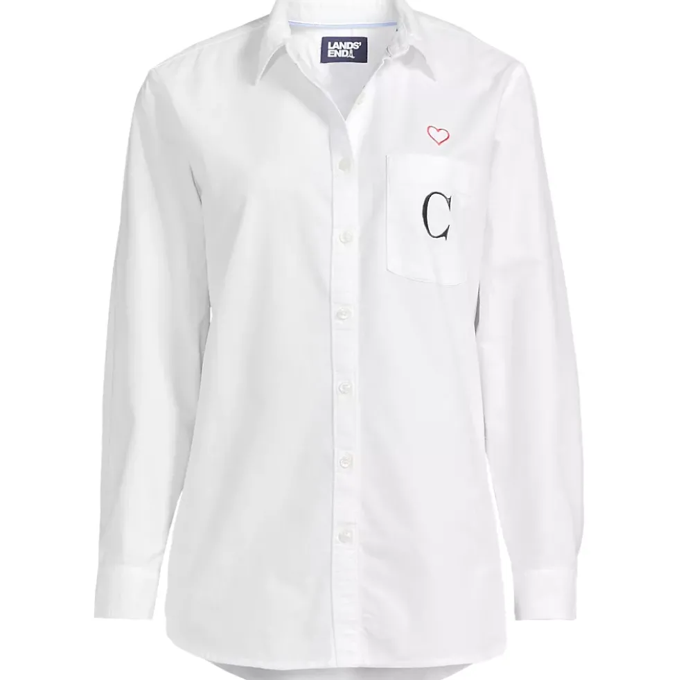 Women's Embroidered Oxford Shirt