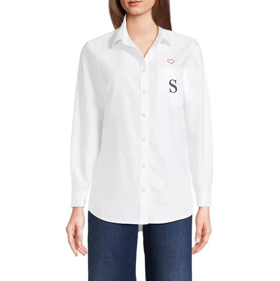 Women's Embroidered Oxford Shirt