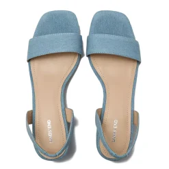 Women's Essential Denim Block Heel Sandals