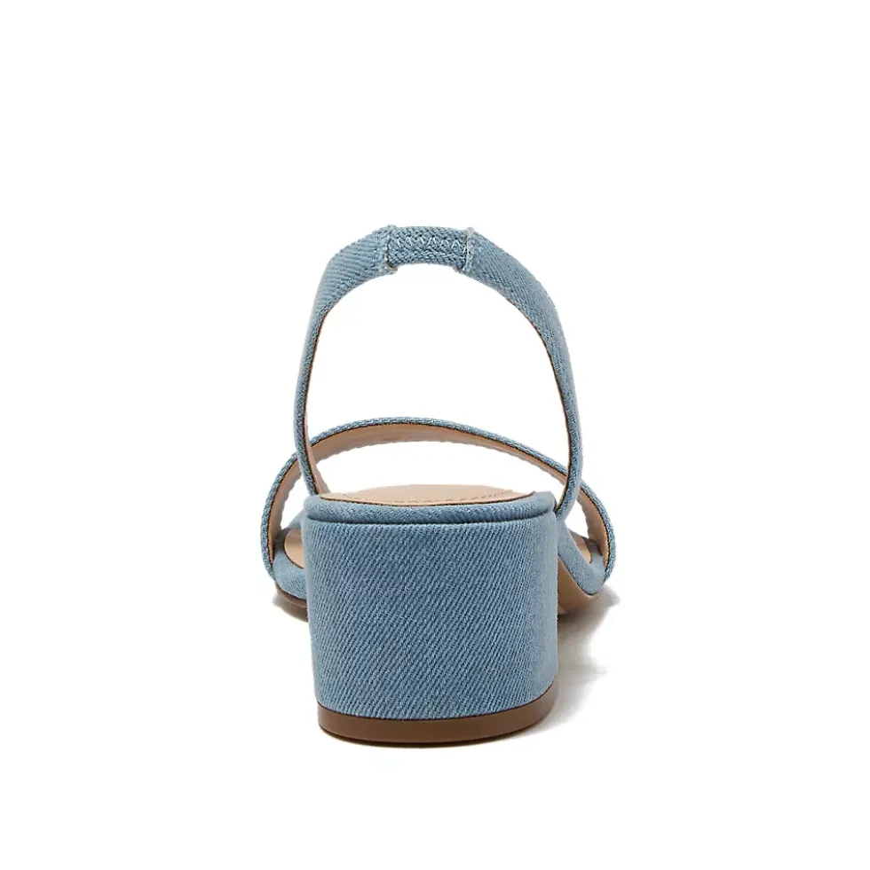 Women's Essential Denim Block Heel Sandals
