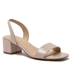 Women's Essential Leather Block Heel Sandals