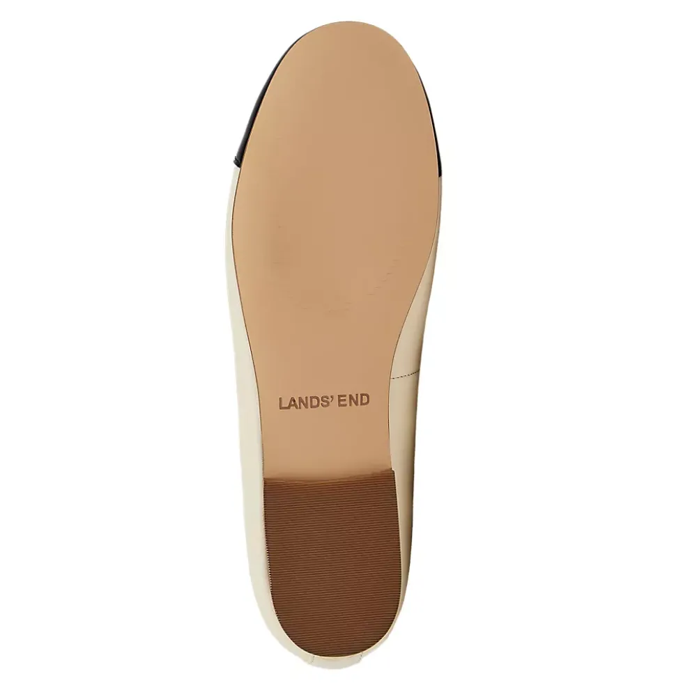 Women's Essential Leather Cap Toe Ballet Flats