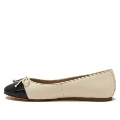 Women's Essential Leather Cap Toe Ballet Flats