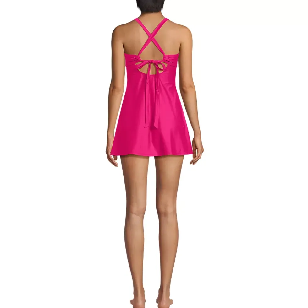 Women's Essential Tie Back Ruched Dresskini Top