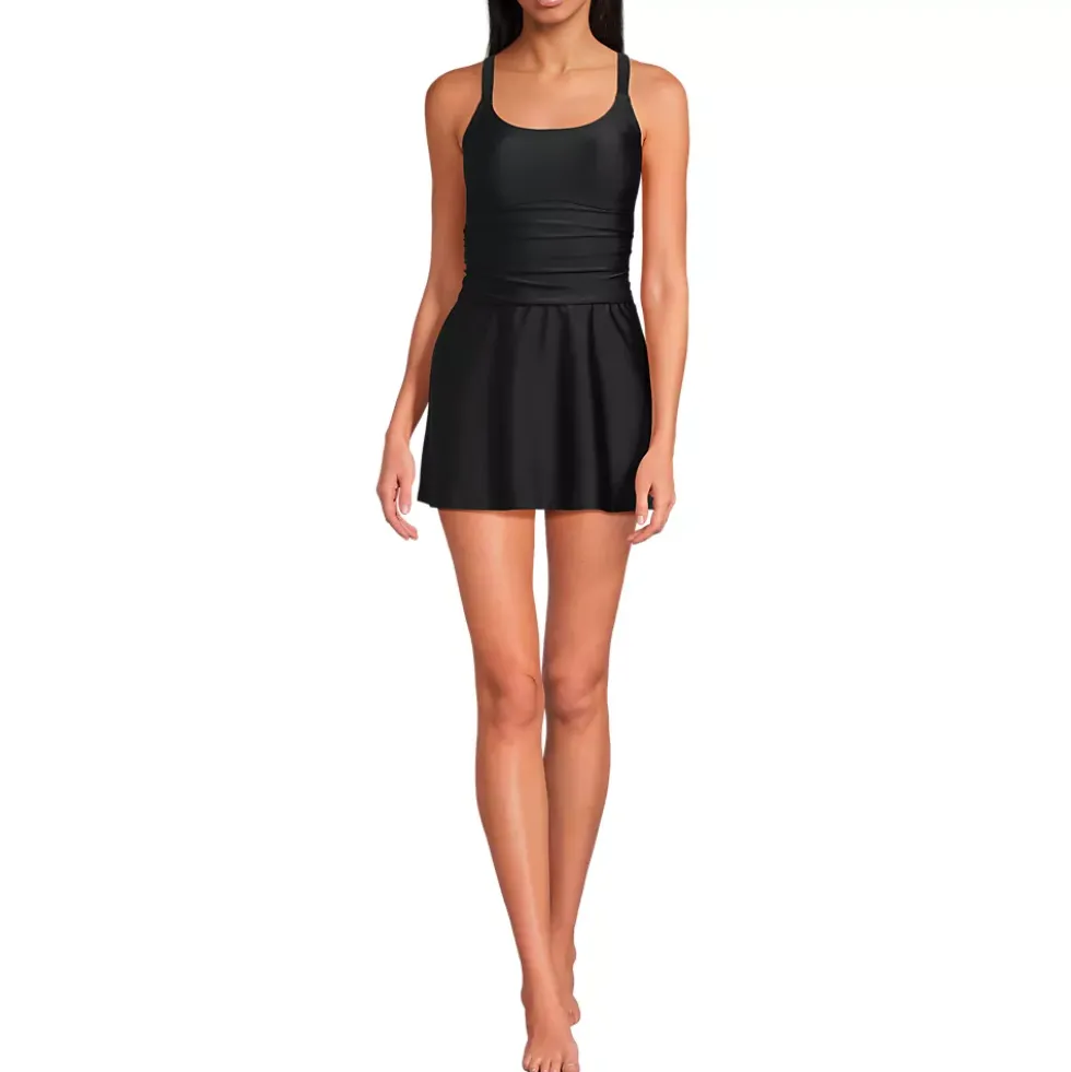 Women's Essential Tie Back Ruched Dresskini Top