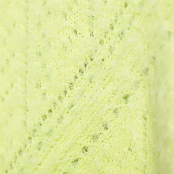 Women's Eyelash Fuzzy Pointelle Puff Sleeve Sweater