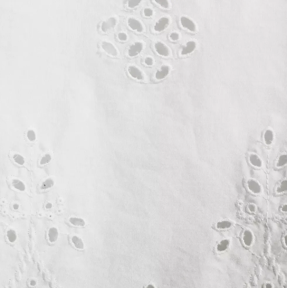 Women's Eyelet Split Neck Shirt