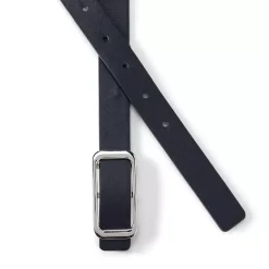 Women's Faux Leather Classic Skinny Belt Set