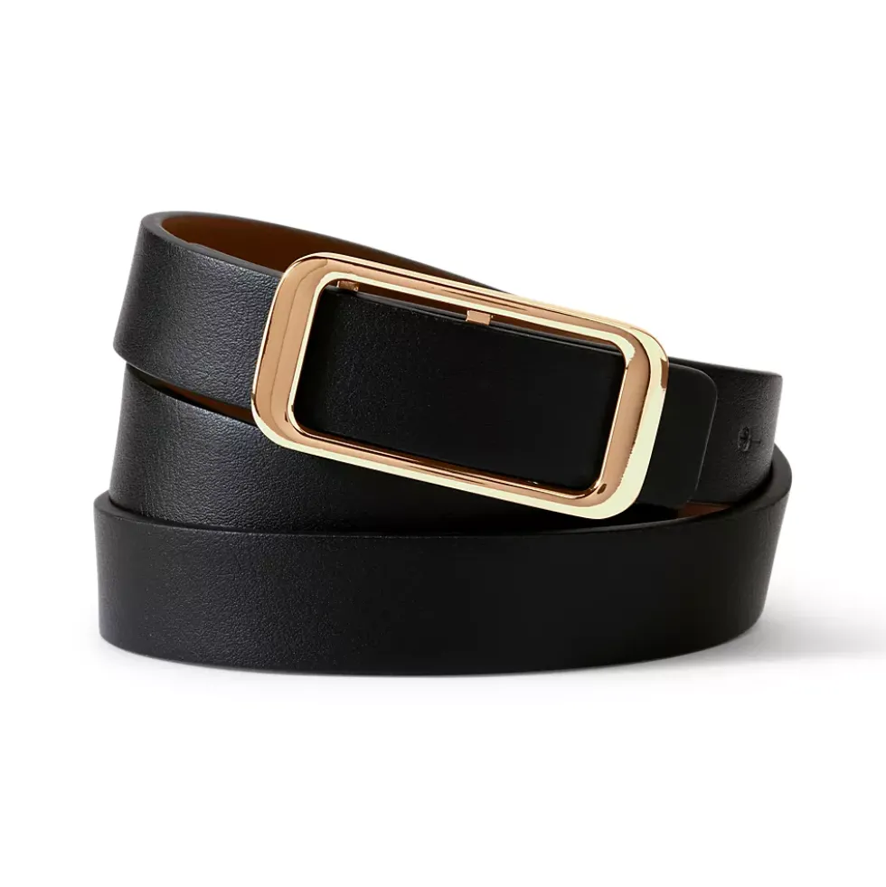 Women's Faux Leather Classic Skinny Belt Set