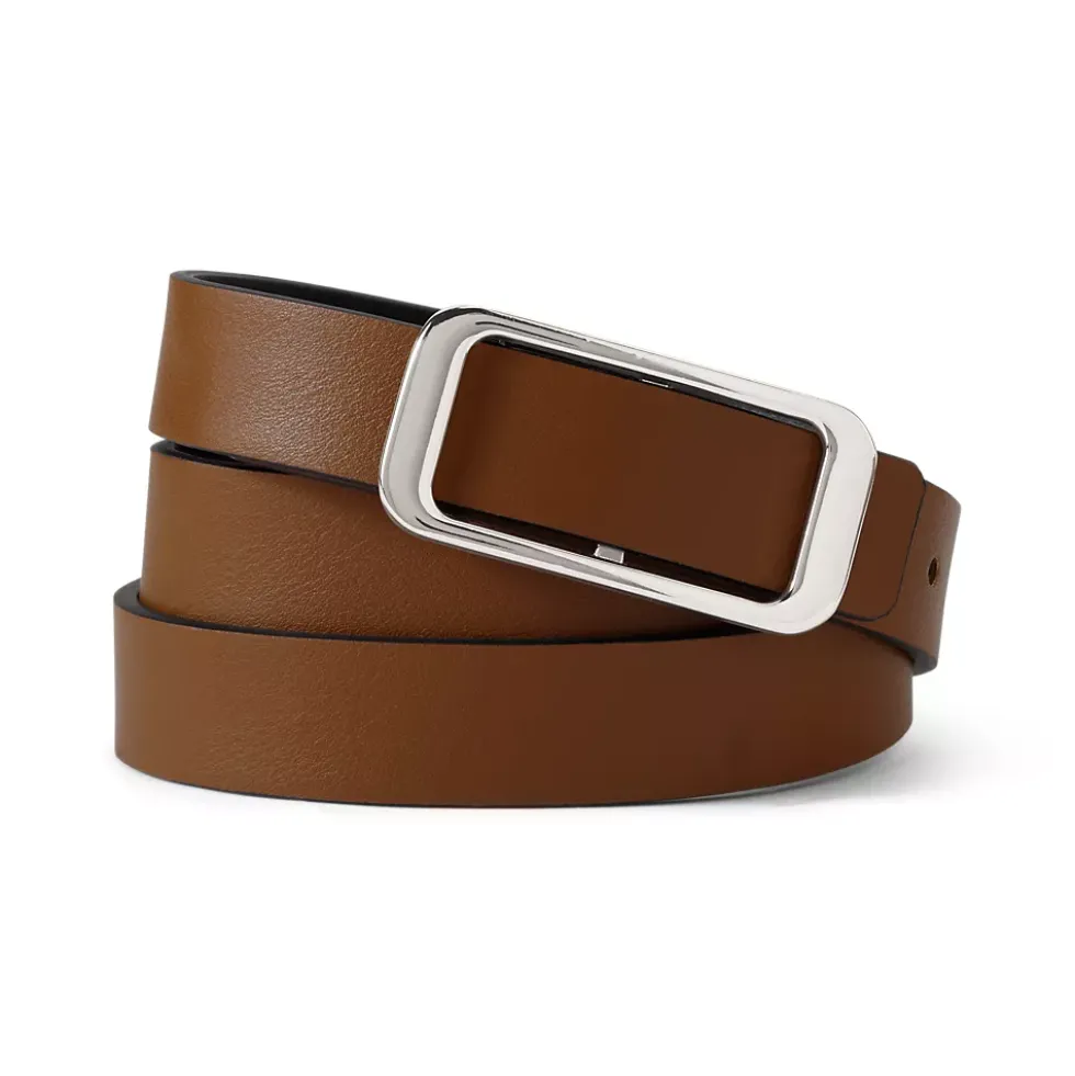 Women's Faux Leather Classic Skinny Belt Set
