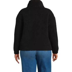 Women's Faux Shearling Zip Front Fleece Jacket