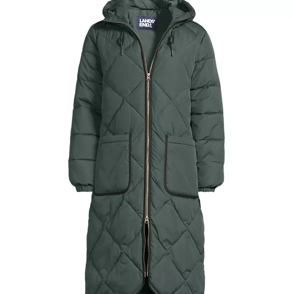 Women's FeatherFree Insulated Diamond Quilted Maxi Coat