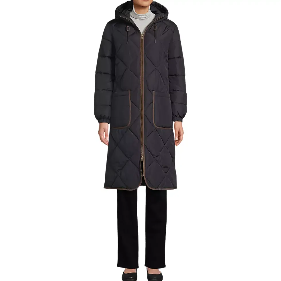 Women's FeatherFree Insulated Diamond Quilted Maxi Coat