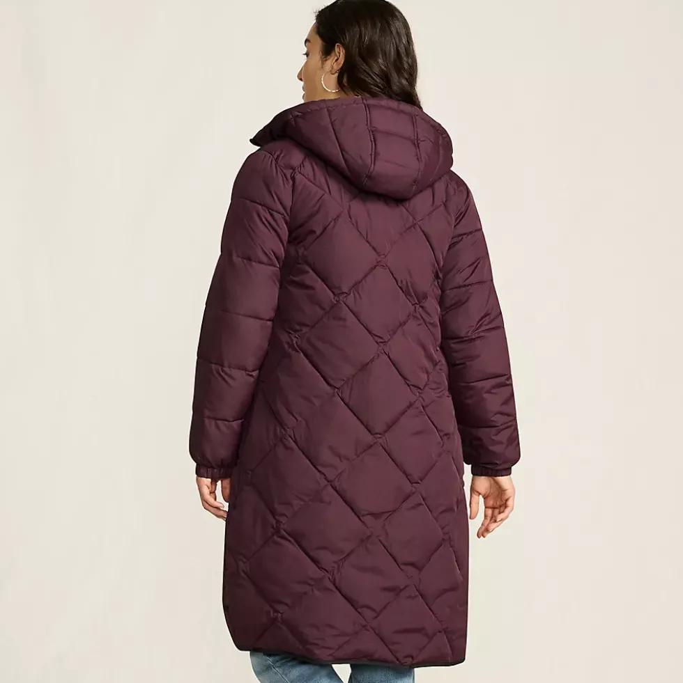 Women's FeatherFree Insulated Diamond Quilted Maxi Coat