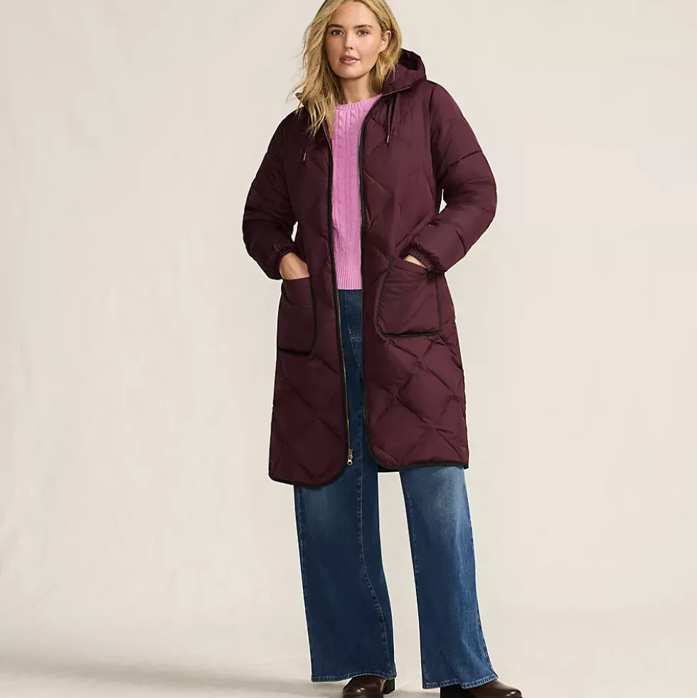 Women's FeatherFree Insulated Diamond Quilted Maxi Coat