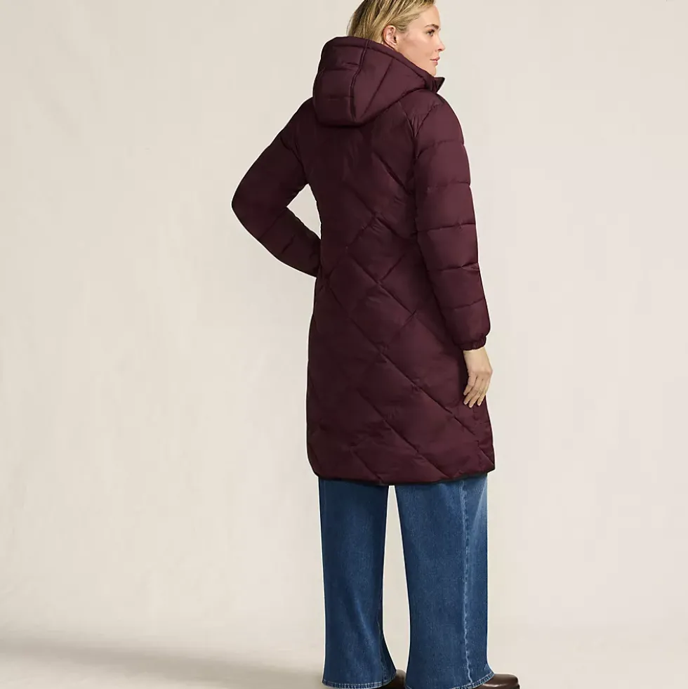 Women's FeatherFree Insulated Diamond Quilted Maxi Coat