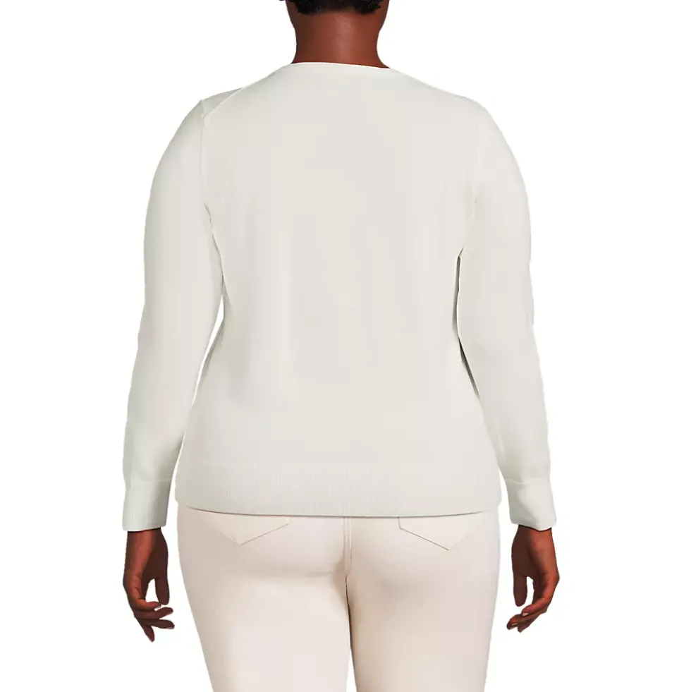 Women's Fine Gauge Cotton Cardigan Sweater