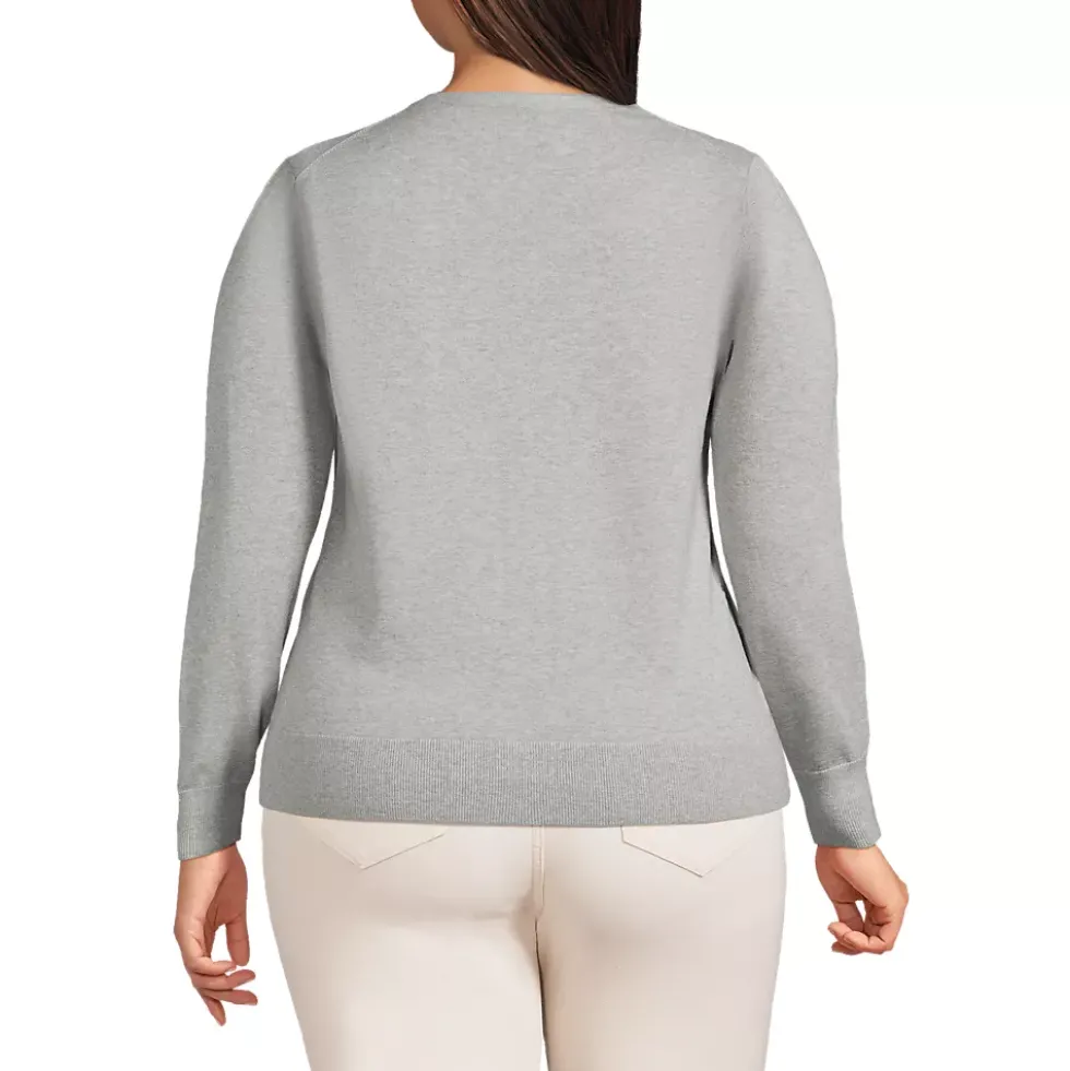 Women's Fine Gauge Cotton Cardigan Sweater