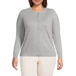 Women's Fine Gauge Cotton Cardigan Sweater
