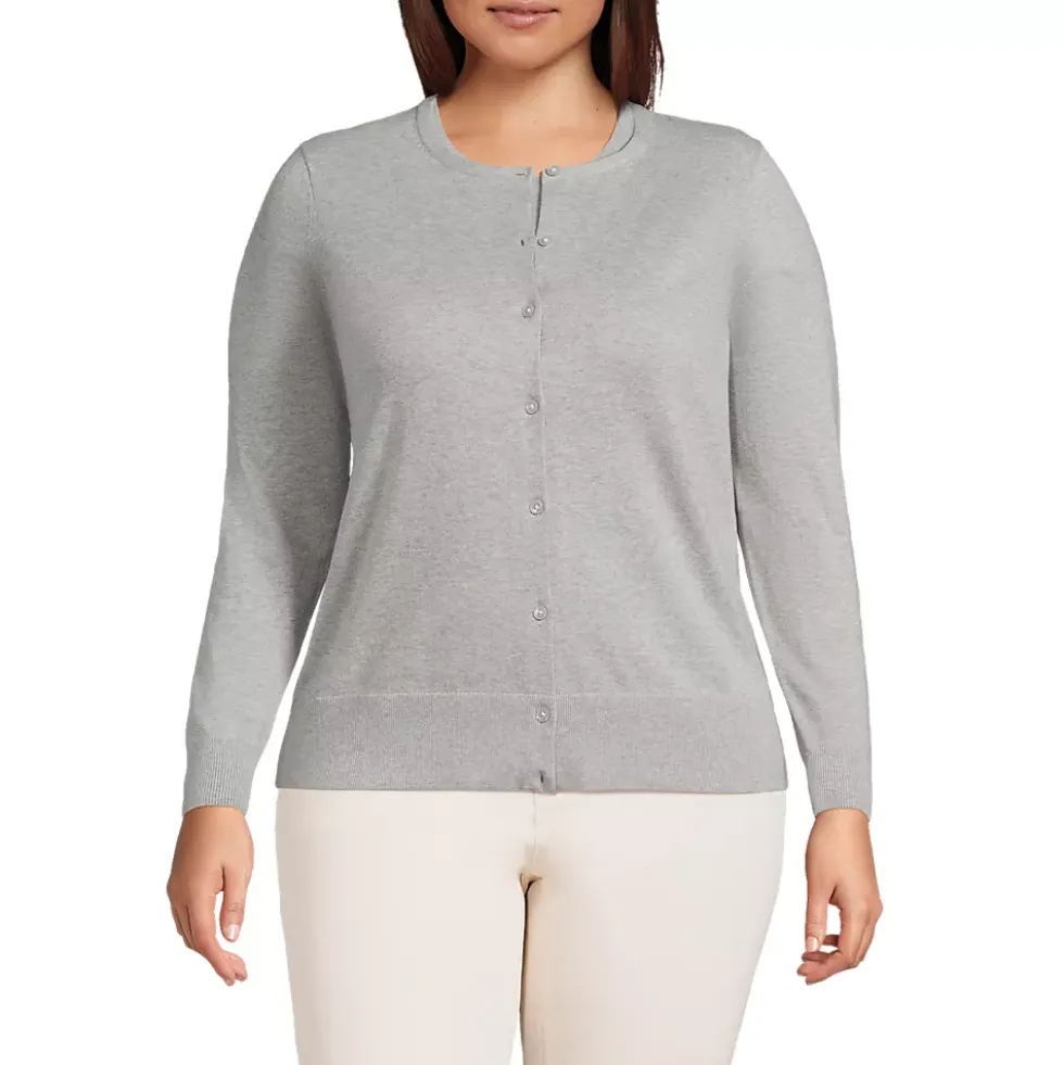 Women's Fine Gauge Cotton Cardigan Sweater