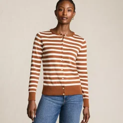 Women's Fine Gauge Cotton Cardigan Sweater