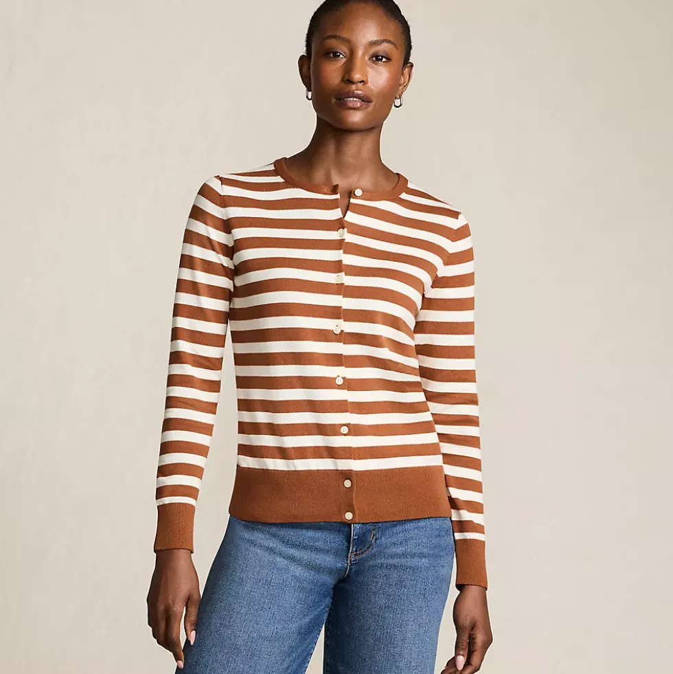 Women's Fine Gauge Cotton Cardigan Sweater