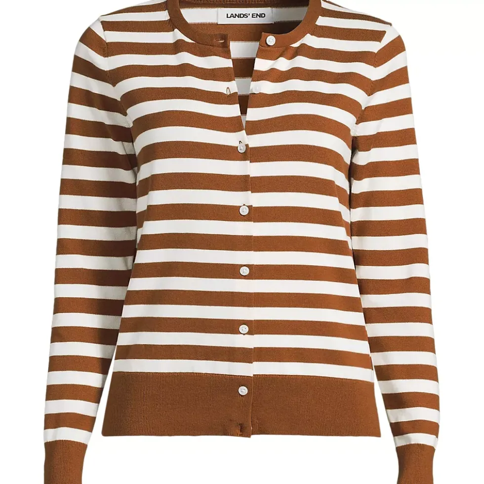 Women's Fine Gauge Cotton Cardigan Sweater