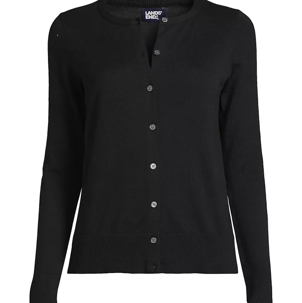 Women's Fine Gauge Cotton Cardigan Sweater