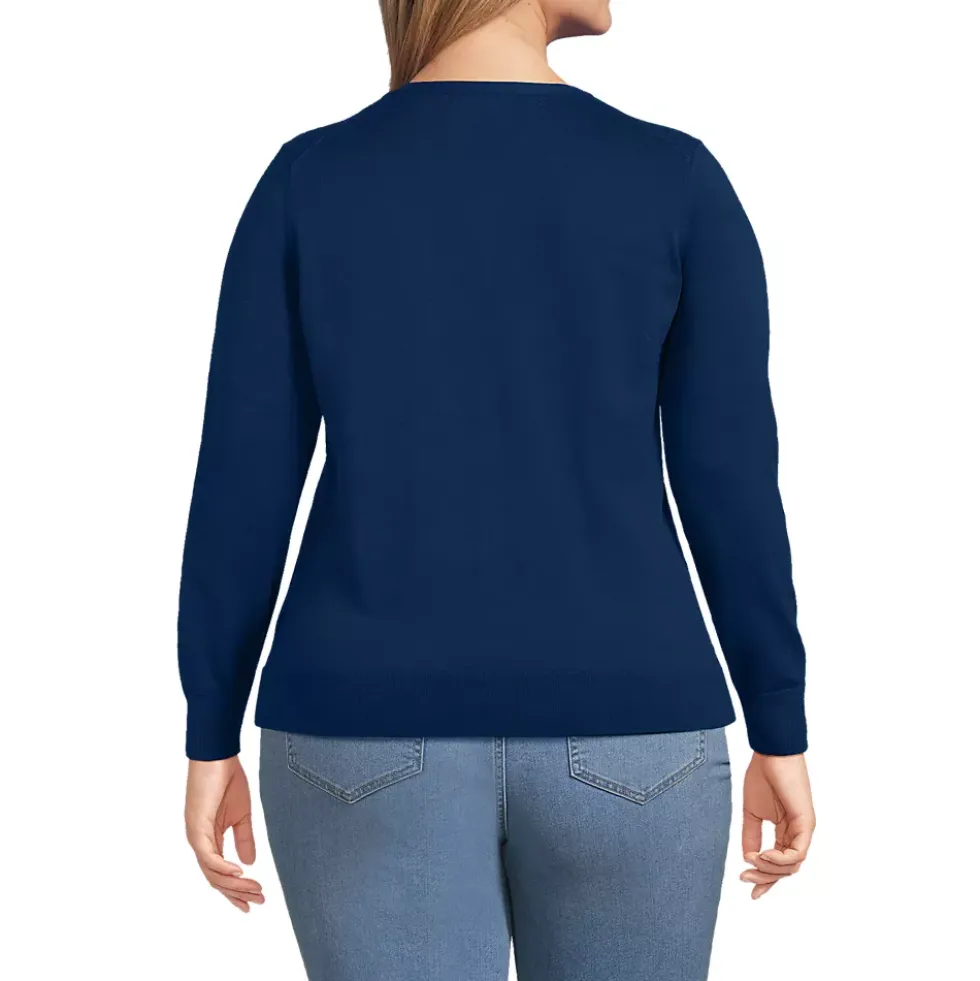 Women's Fine Gauge Cotton Cardigan Sweater