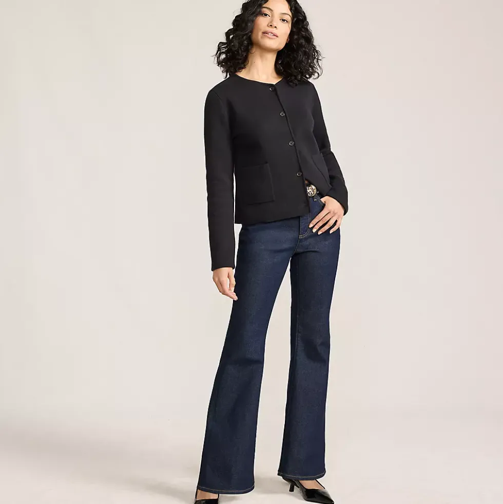 Women's Fine Gauge Cotton Milano Blazer Sweater