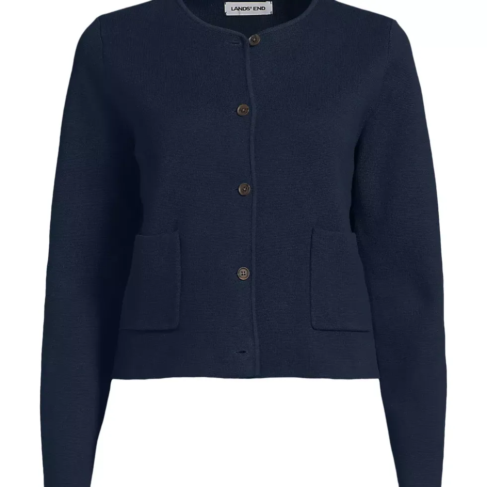 Women's Fine Gauge Cotton Milano Blazer Sweater
