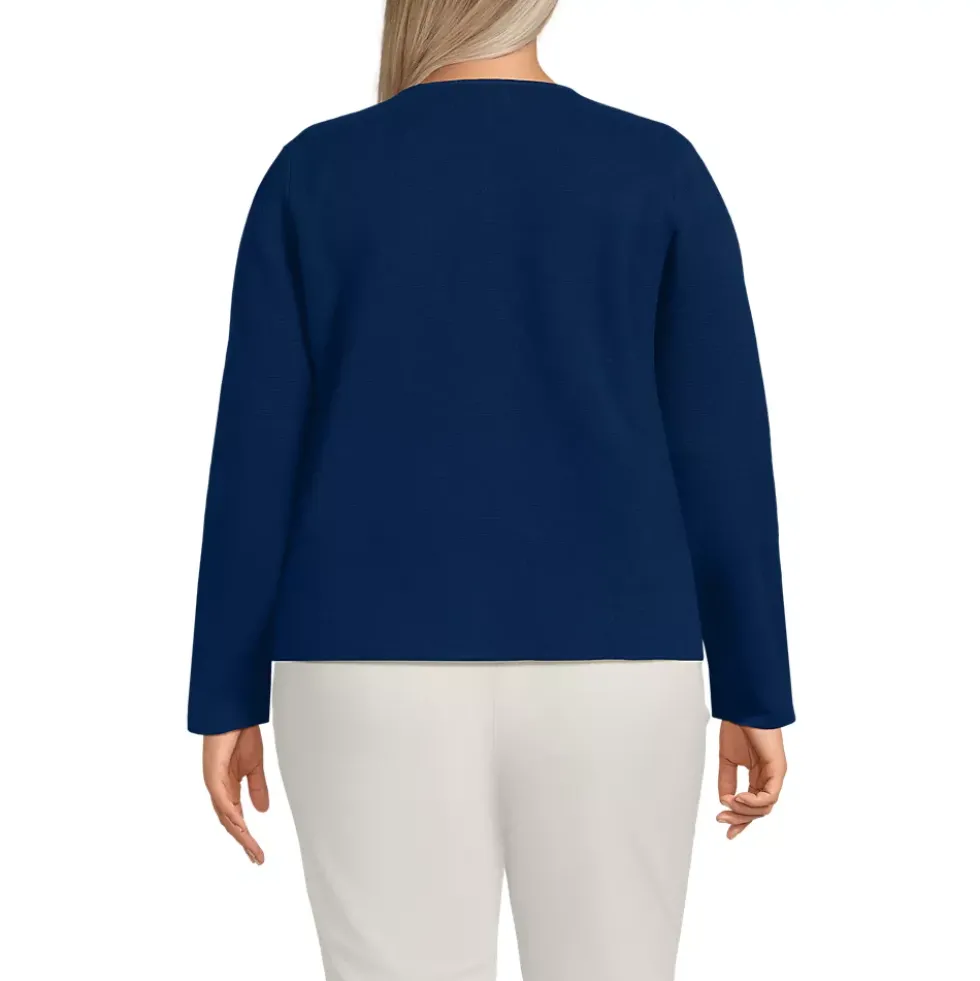 Women's Fine Gauge Cotton Milano Blazer Sweater