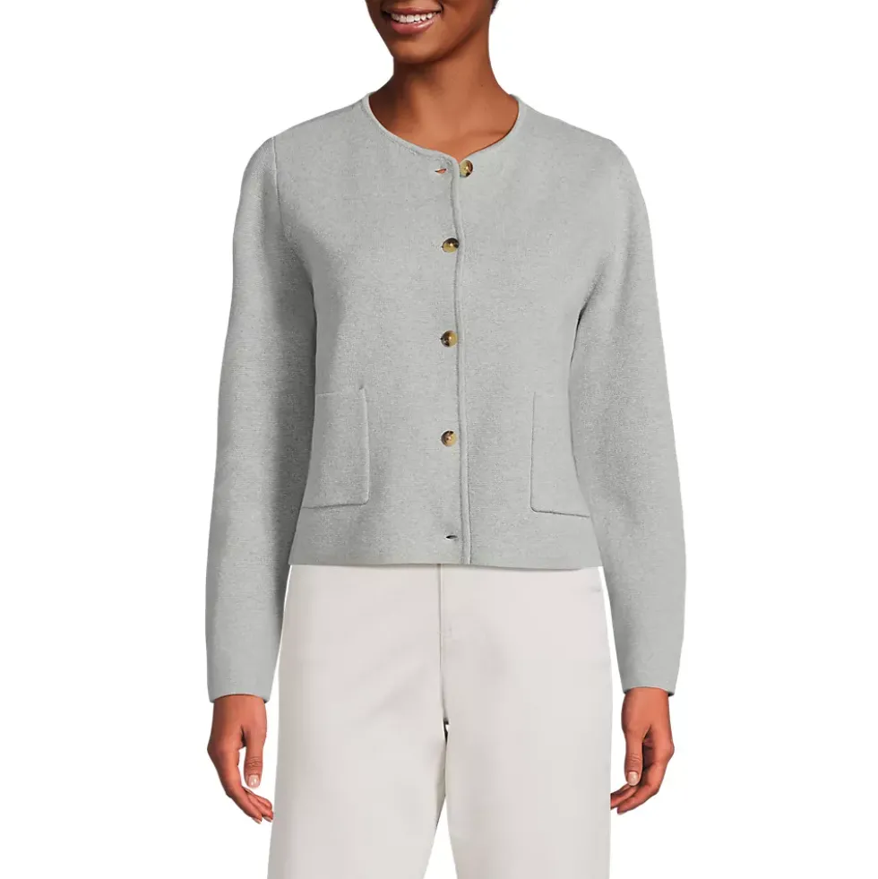 Women's Fine Gauge Cotton Milano Blazer Sweater