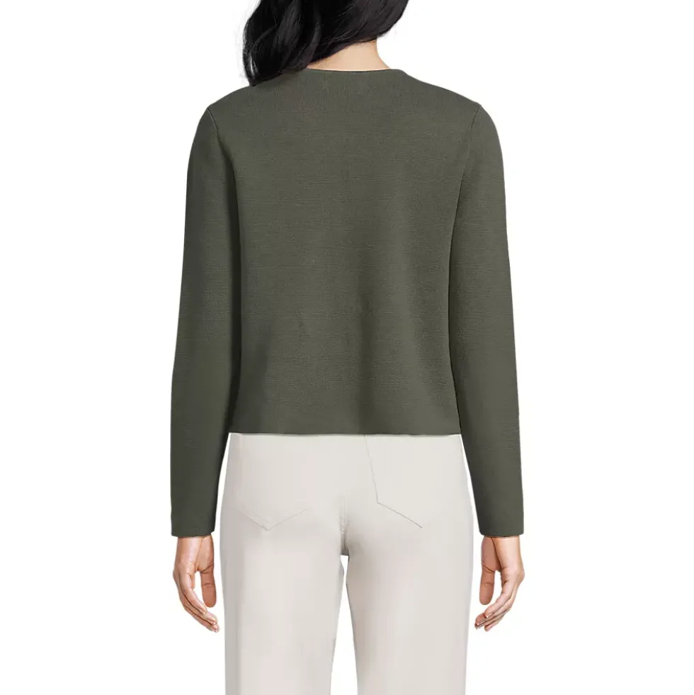 Women's Fine Gauge Cotton Milano Blazer Sweater