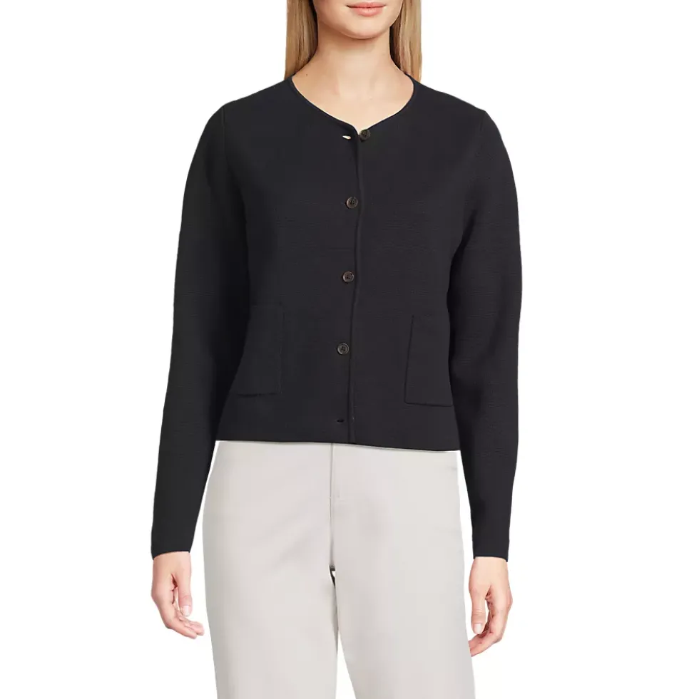 Women's Fine Gauge Cotton Milano Blazer Sweater